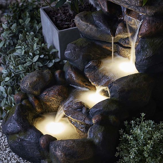 Serenity Large Tumbling Rock Wall Water Feature